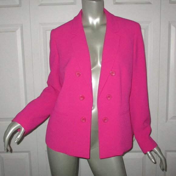 BAR III Fuchsia Lined Closureless Open Front Blazer  NWOT - Picture 1 of 5